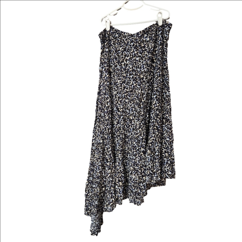 NWOT Scotch & Soda asymmetrical tiered animal print camo skirt size Large